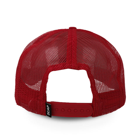 Gorra 2CAP Trucker Clásica 6 Panel Roja Unitalla