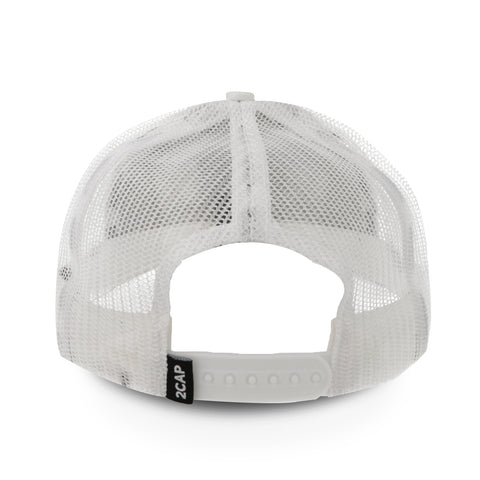 Gorra 2CAP Trucker Clásica 5 Panel Blanca Unitalla