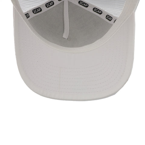 Gorra 2CAP Trucker Clásica 5 Panel Blanca Unitalla