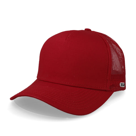 Gorra 2CAP Trucker Clásica 5 Panel Roja Unitalla