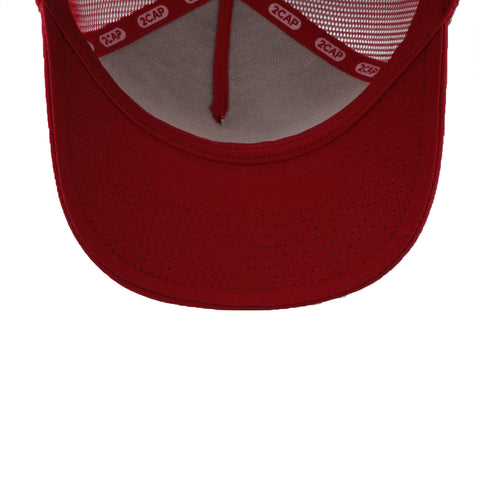 Gorra 2CAP Trucker Clásica 5 Panel Roja Unitalla