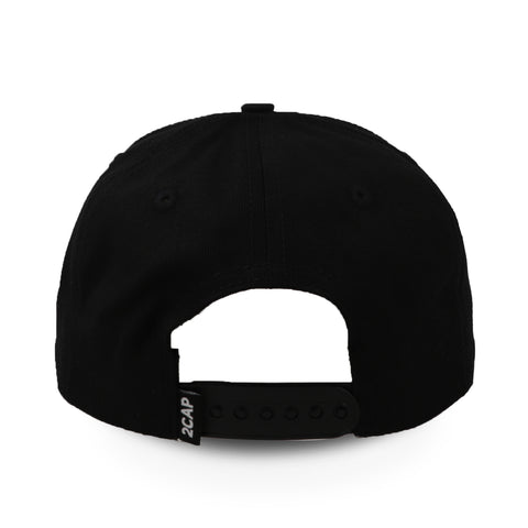 Gorra 2CAP Algodón Copa Baja Negra Unitalla