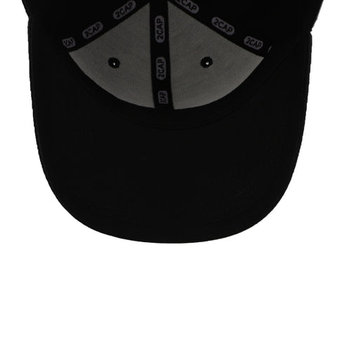 Gorra 2CAP Algodón Copa Baja Negra Unitalla