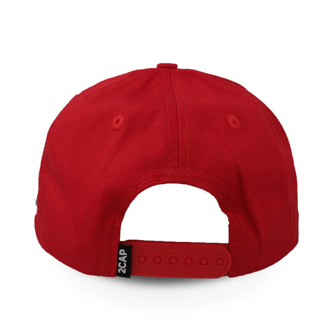 Gorra 2CAP Algodón Copa Baja Roja Unitalla