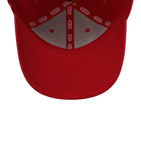 Gorra 2CAP Algodón Copa Baja Roja Unitalla