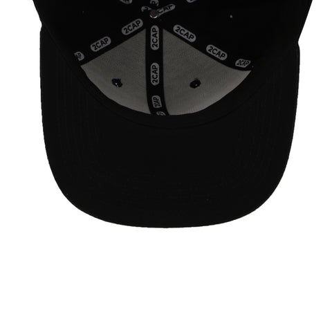 Gorra 2CAP Snapback Algodón Negra Unitalla