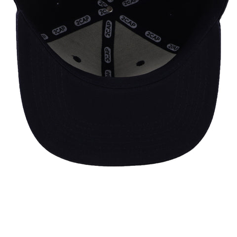 Gorra 2CAP Snapback Algodón Marino Unitalla