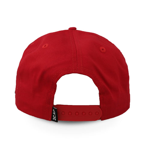 Gorra 2CAP Snapback Algodón Roja Unitalla