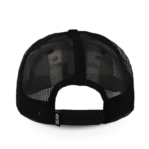 Gorra 2CAP Snapback 7 Panel Negra Unitalla