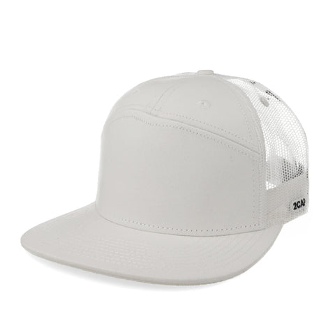 Gorra 2CAP Snapback 7 Panel Blanca Unitalla