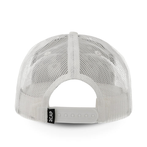 Gorra 2CAP Snapback 7 Panel Blanca Unitalla