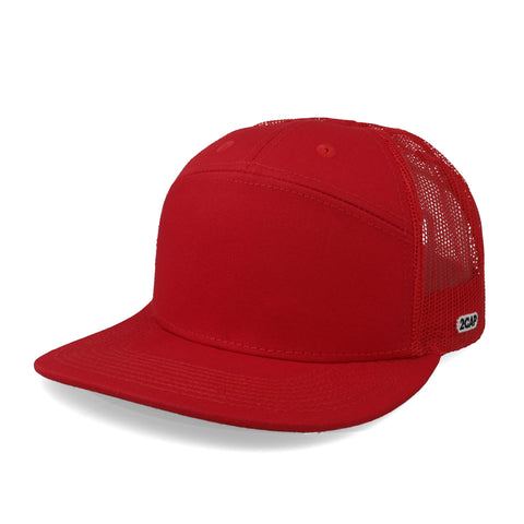 Gorra 2CAP Snapback 7 Panel Roja Unitalla