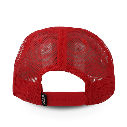 Gorra 2CAP Snapback 7 Panel Roja Unitalla