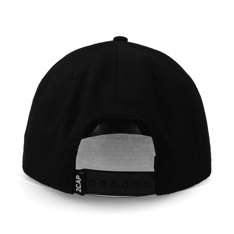 Gorra 2CAP Snapback Acrílico Negra Unitalla
