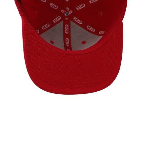 Gorra 2CAP Snapback Acrílico Roja Unitalla