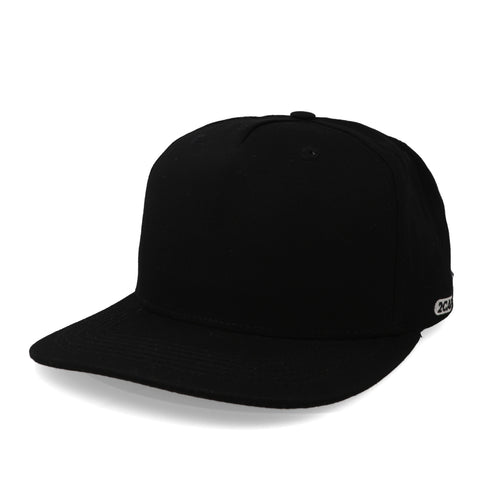 Gorra 2CAP Snapback Algodón 5 Panel Negra Unitalla