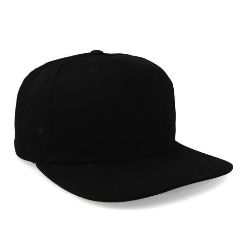 Gorra 2CAP Snapback Algodón 5 Panel Negra Unitalla