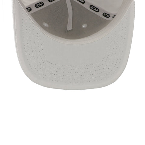 Gorra 2CAP Snapback Algodón 5 Panel Blanca Unitalla