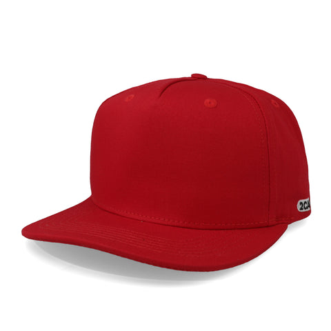 Gorra 2CAP Snapback Algodón 5 Panel Roja Unitalla