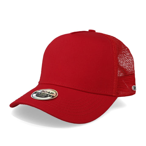 Gorra 2CAP Kids Trucker 5 Panel Roja Unitalla