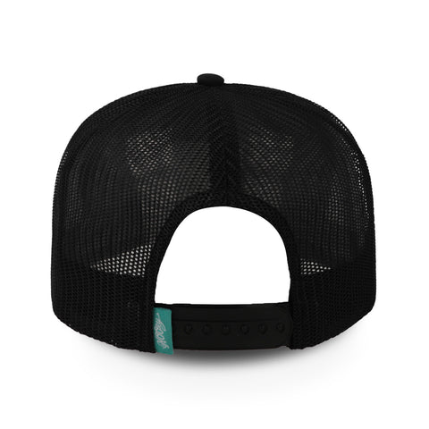 Gorra Hooey 6 Panel Negra Unitalla
